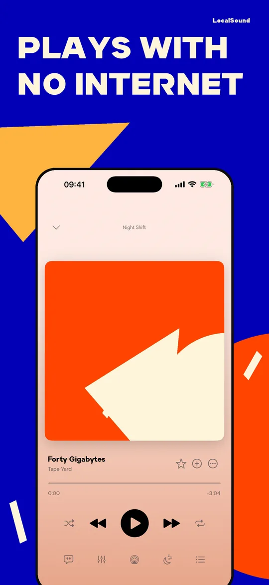 Plays with no internet — the player